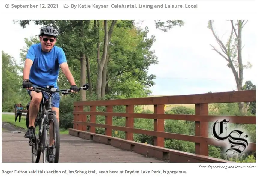 NY Biking - Cortland Standard newspaper article